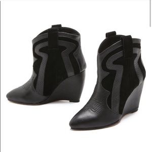 Madison Harding Cowboy Wedge Bootie